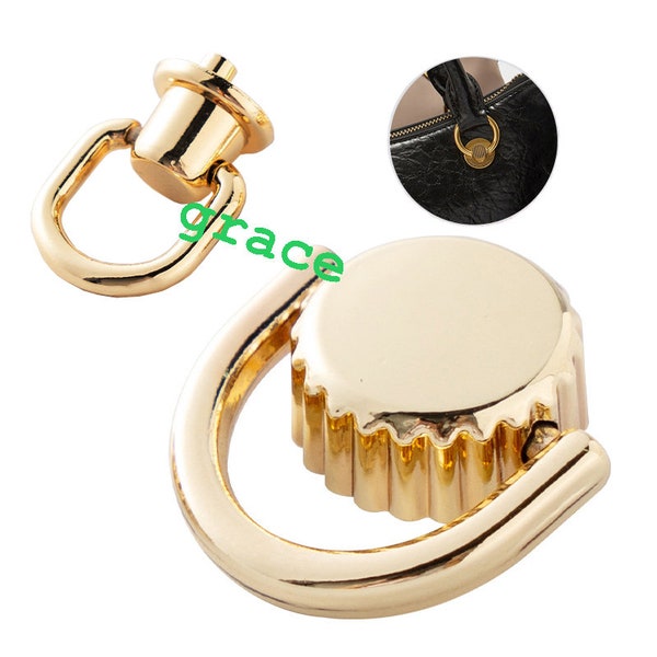 Gold Silver Color D-ring Metal Collar Stud Purse Handbag Clutch Dress Belt Shoes Hat Phone Case Parts