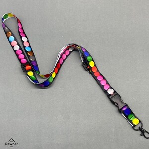 Porte-cartes pour téléphone avec lanière et sangle de téléphone Pride Beads, arc-en-ciel LGBTQ