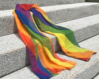 LGBTQ Pride Rainbow scarf Pride wear outfit  accessories