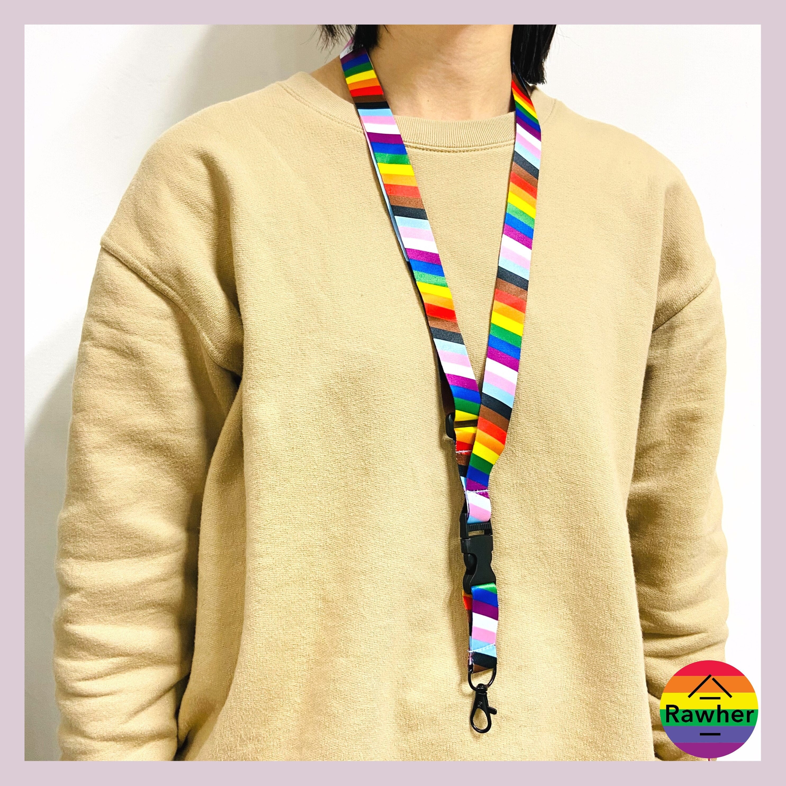LGBTQ Pride Lanyard – Variedad de cordones de orgullo para llaves de coche,  llavero, carteras, soportes para tarjetas de identificación y mucho más (1