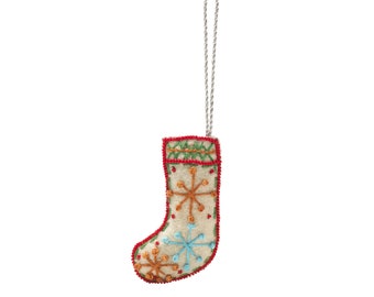 Christmas Stocking Shaped Ornament