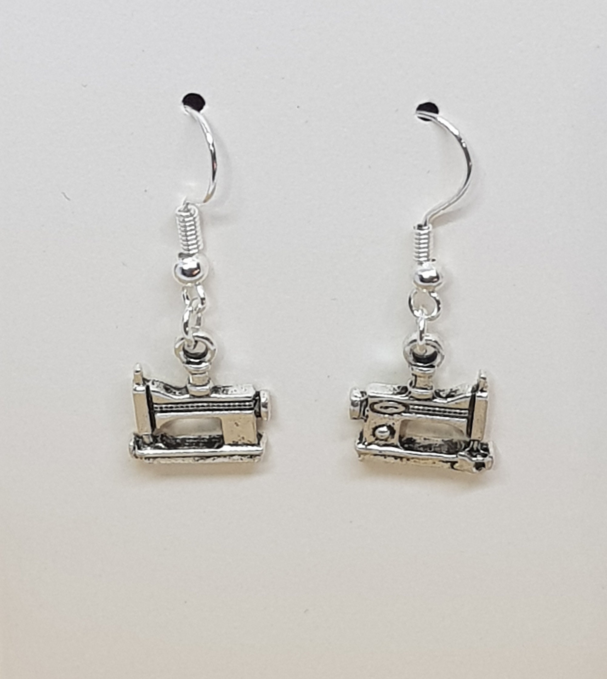 Sewing Machine Earrings Sewing Machine Charm Earrings - Etsy UK