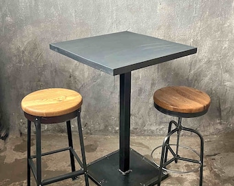 Vintage Fabrik bar table: Industrial high table with character, ideal as a beer table or bar table for special charm. Desired heights too!