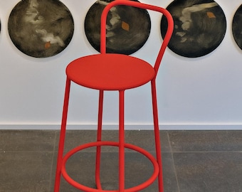 Industrial Bauhaus Bar Stool - Modern Bar Chair - Industrial Counter Stool - Loft Barstool - Handmade Steel Stool for Indoor & Outdoor