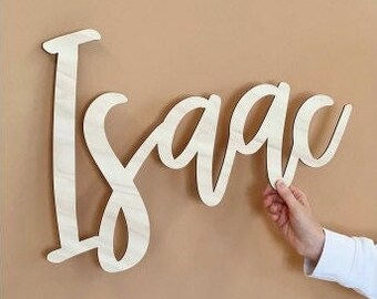 Wooden name, sign style 5