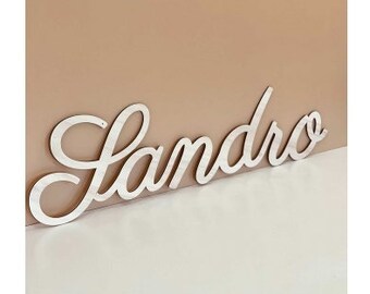 Wooden name, style 2 sign