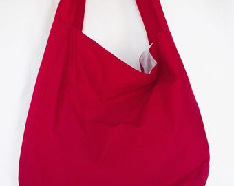 Crossbody Messenger Bag: Cotton Tote