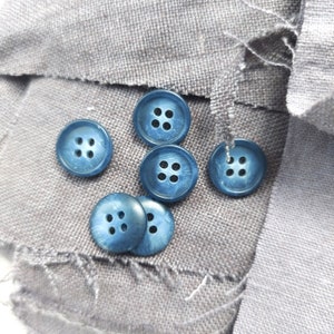 14mm Matte finish Horn Buttons, High quality Horn Buttons, 14mm 4 hole buttons, Horn Buttons, denim blue buttons, bone buttons