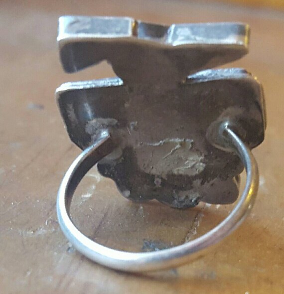 Authentic Vintage Zuni Mosaic Thunderbird Firebir… - image 2