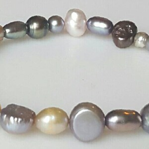 Freshwater pearl bracelet, stretch bracelet, multicolor bracelet