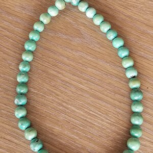 May include: A turquoise beaded necklace with a silver clasp and toggle closure.
