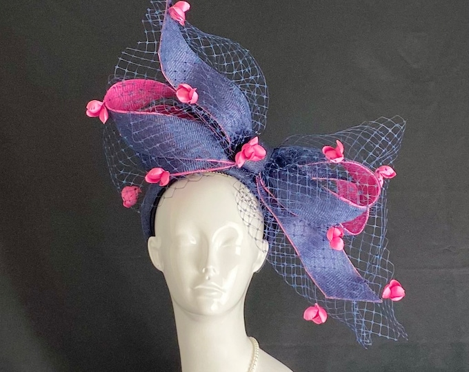 Navy Kentucky Derby Fascinator