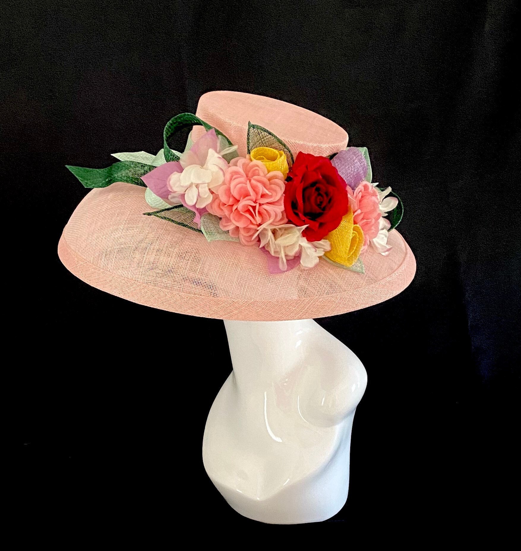 Pink Derby Hat