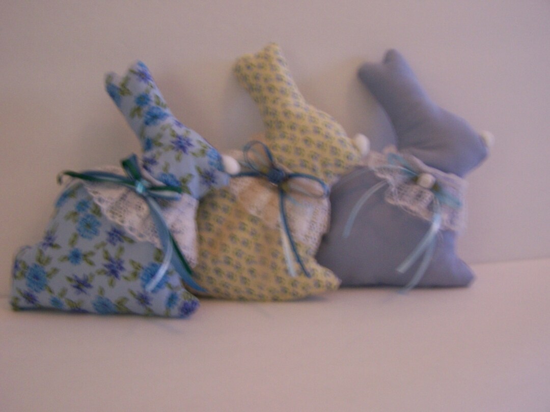Spring , Summer , Decoration , Plush Bunnies , 3 PC Bunnies , Floral ...