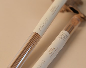 Incienso Quiet Rise - Incienso orgánico de madera de agar / Oud calmante • Meditación y relajación • Incienso natural hecho a mano • Fragancia zen para el hogar - Regalo Reino Unido