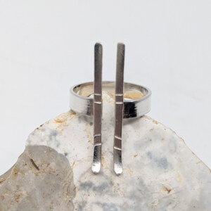 Zilveren skiring, cadeau voor skiër, skiprijs, cadeau voor skiliefhebber, one size ring, moderne skiring, cadeau voor skiërvrouw, unieke handgemaakte ring