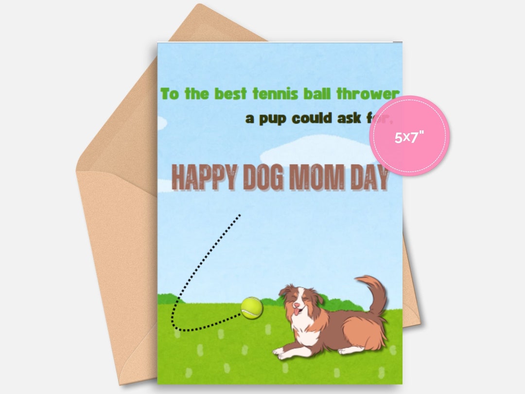 Dog Mother's Day Printable Card - Etsy