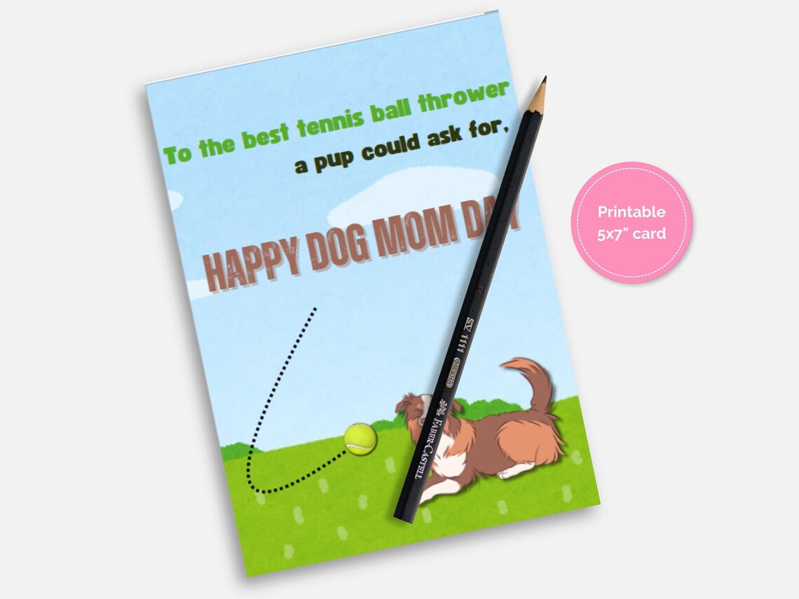 Dog Mother's Day Printable Card - Etsy