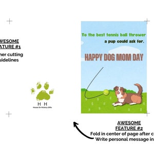 Dog Mother's Day Printable Card - Etsy