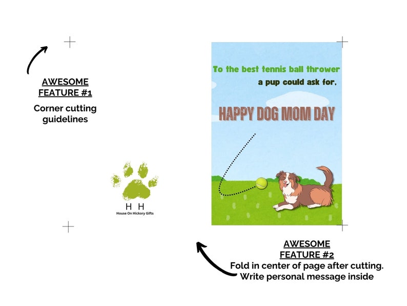 Dog Mother's Day Printable Card - Etsy