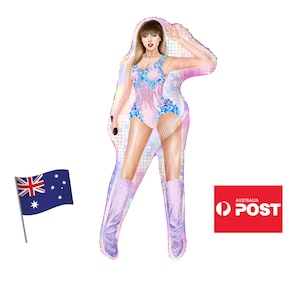 Taylor Swift Eras Tour Supershape Foil Party Shape Balloon 70cm Pink Helium or Air Fill - Seller in Australia