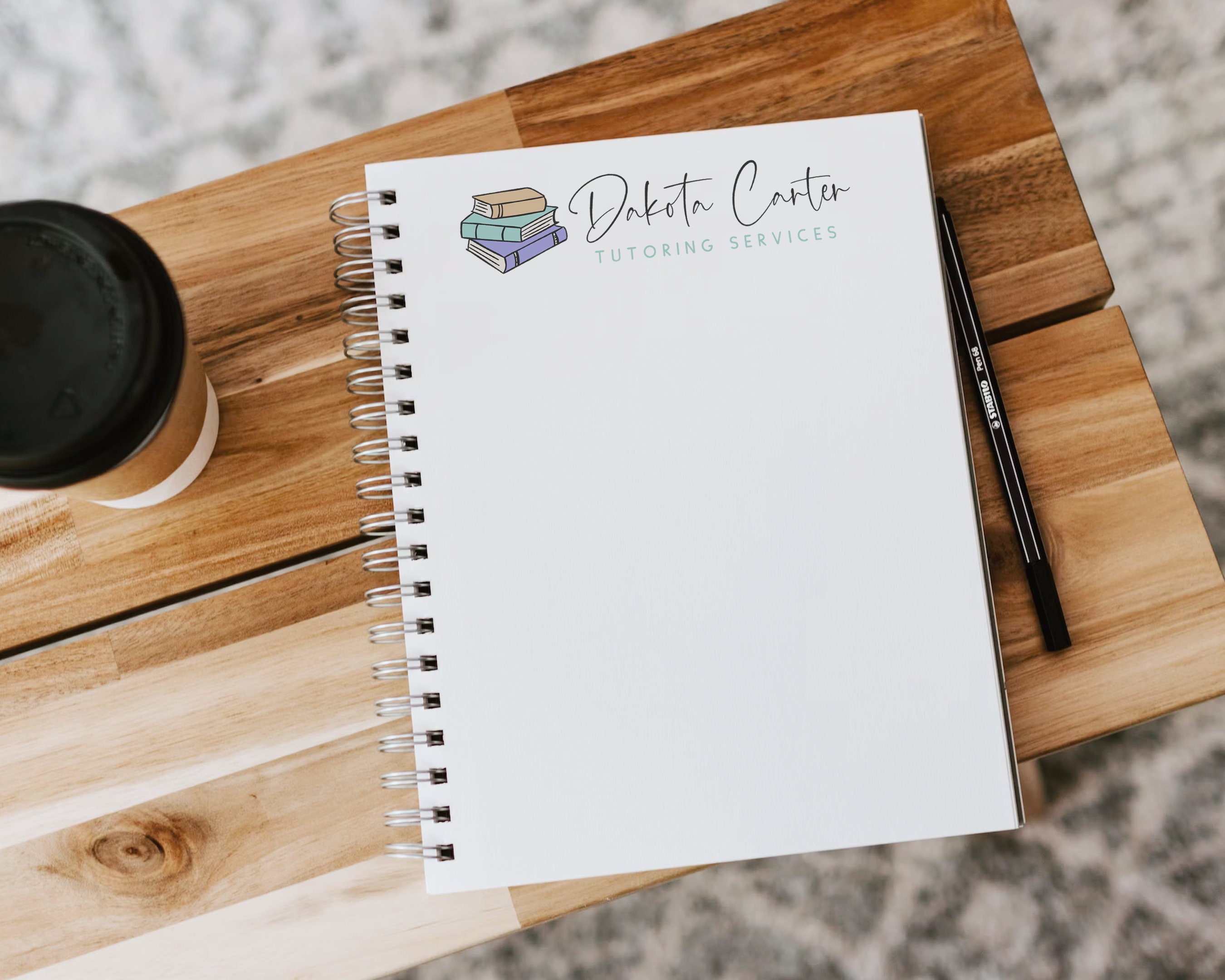 Editable Logo Design, DIY Canva Tutoring Signature Logo, School ...