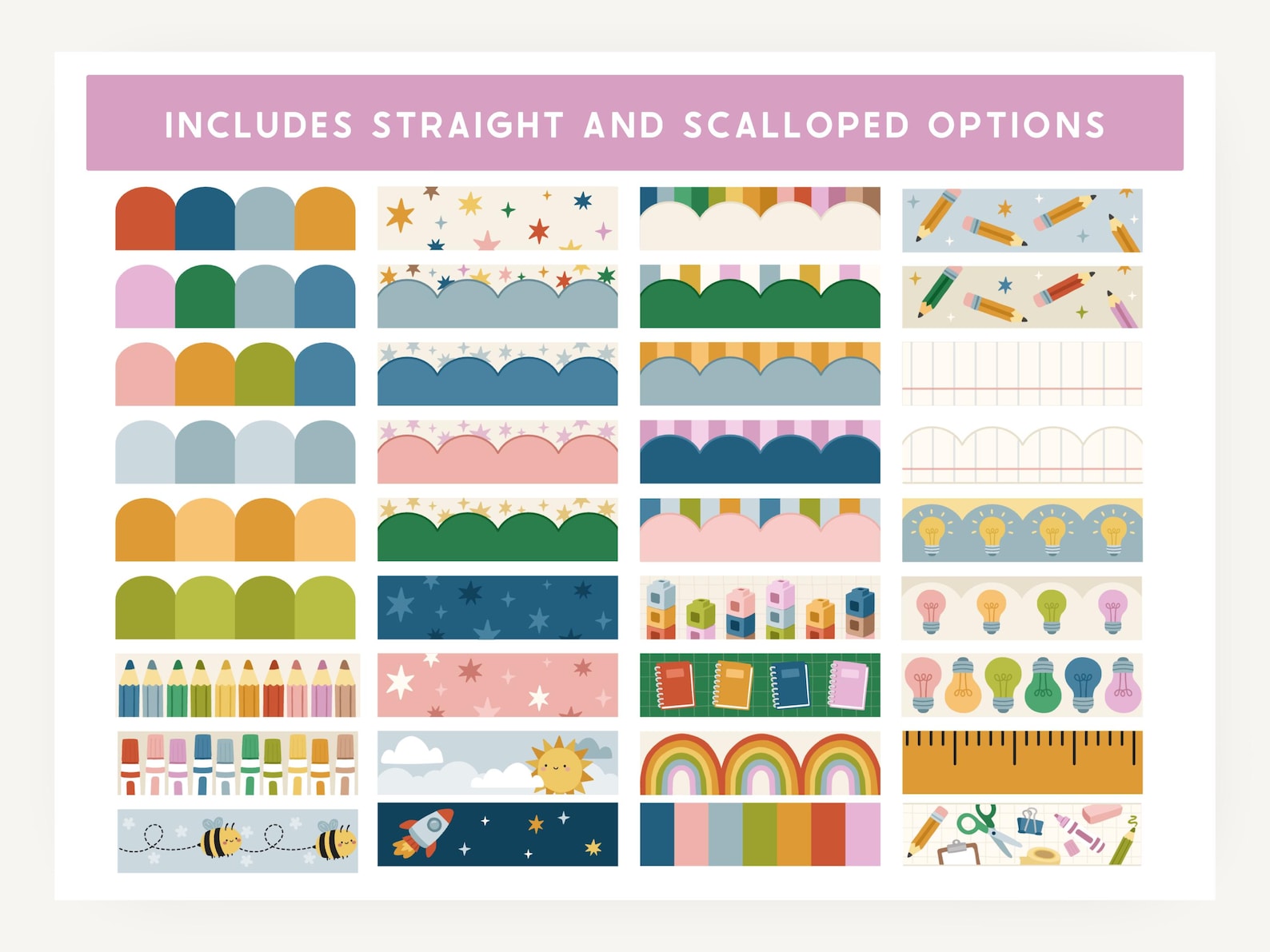 Editable Classroom Bulletin Board Borders | Playful Classroom Decor ...