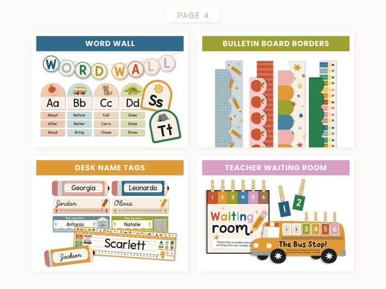 Editable Classroom Decor GROWING Printable Bundle | Elementary Posters & Visuals | Montessori Classroom | Homeschool Learning Printables image 6
