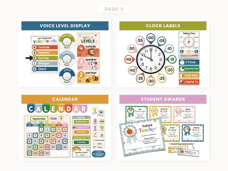 Editable Classroom Decor GROWING Printable Bundle | Elementary Posters & Visuals | Montessori Classroom | Homeschool Learning Printables image 7