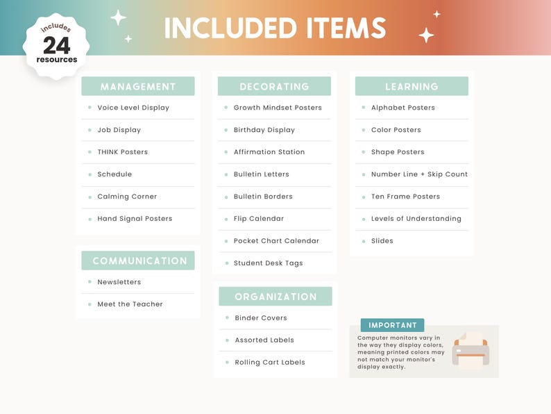 Editable Classroom Groovy Retro Complete Collection Printable Bundle ...