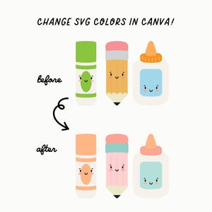 Playful School Supplies Clip Art Svgs, Pngs, EPS, AI Files, Pencil ...