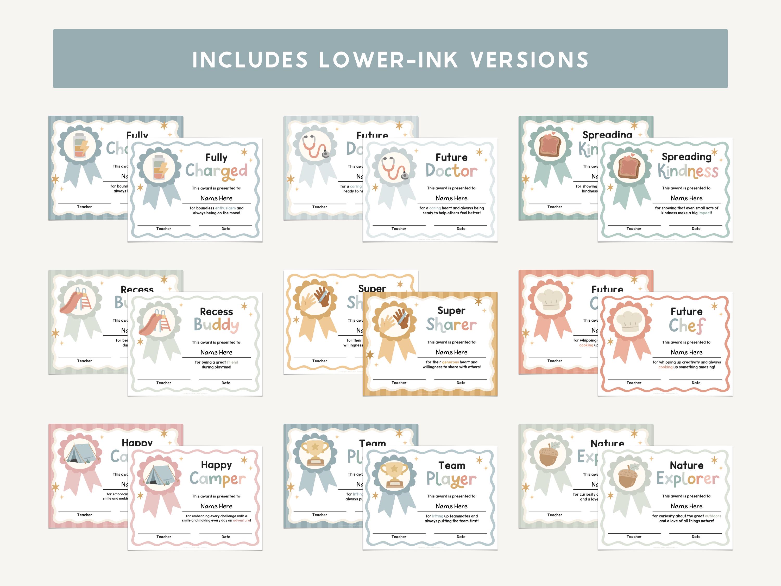 Editable Classroom End of Year Awards & Matching Bookmarks | Student ...