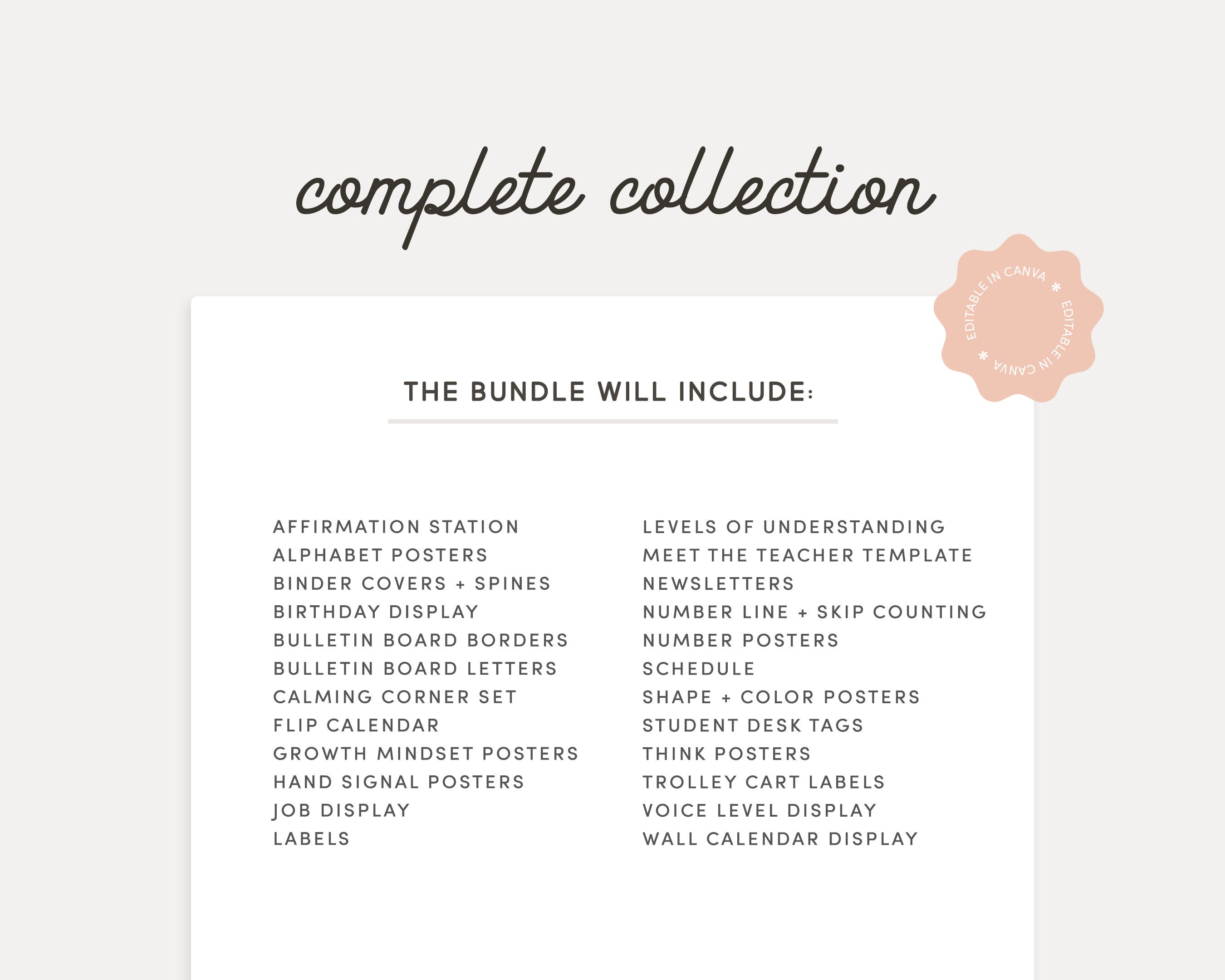 Editable Classroom Bright Desert Complete Collection Printable Bundle ...