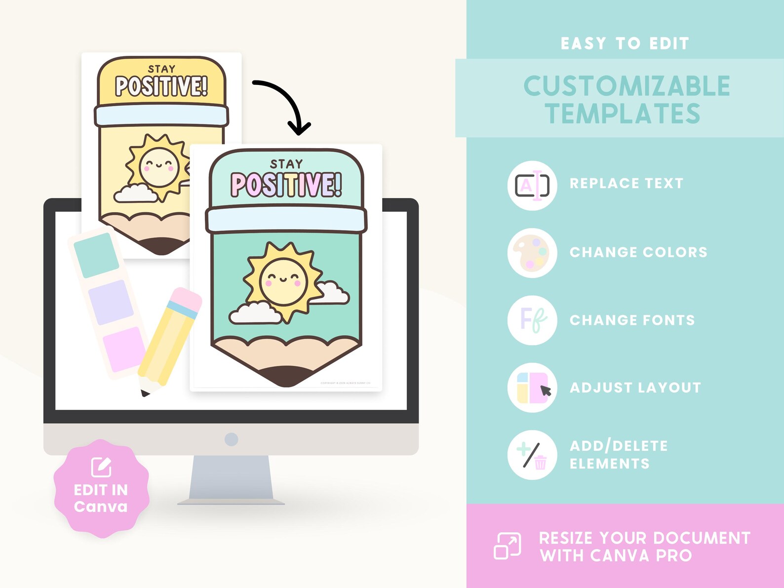 Prep Visuals Editable Classroom Test Taking Strategy Posters | Testing Smart ...