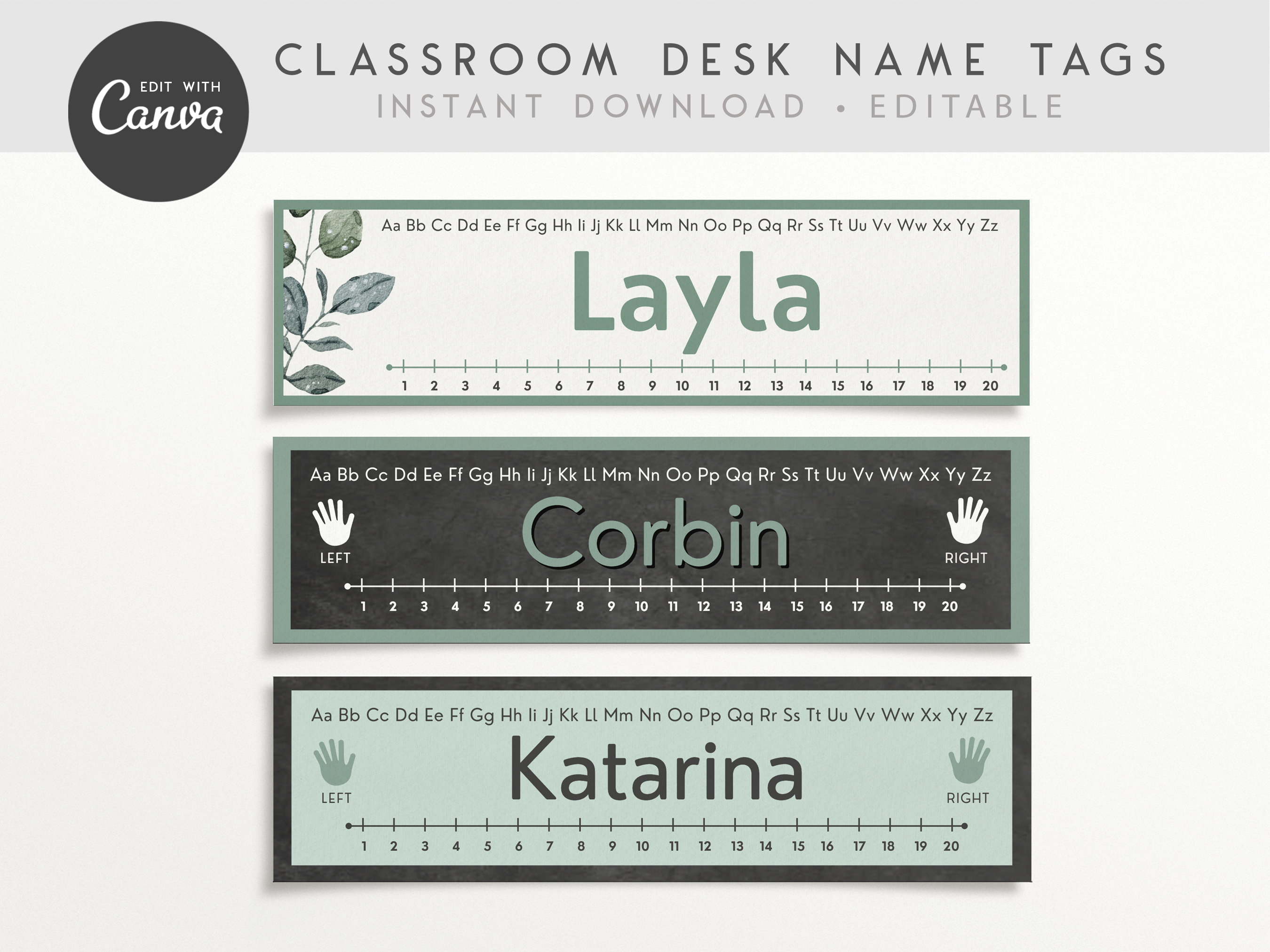 Student Desk Name Labels Editable Classroom Printables Etsy