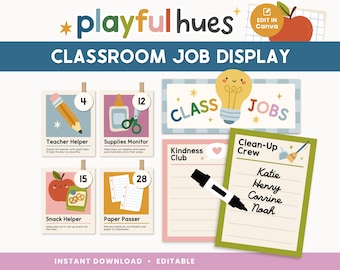 Weergave bewerkbare taken in de klas | Speelse tinten klasdecor | Taakoverzicht | Kleurrijk klasbeheer | Taakoverzicht thuisonderwijs | Canvas