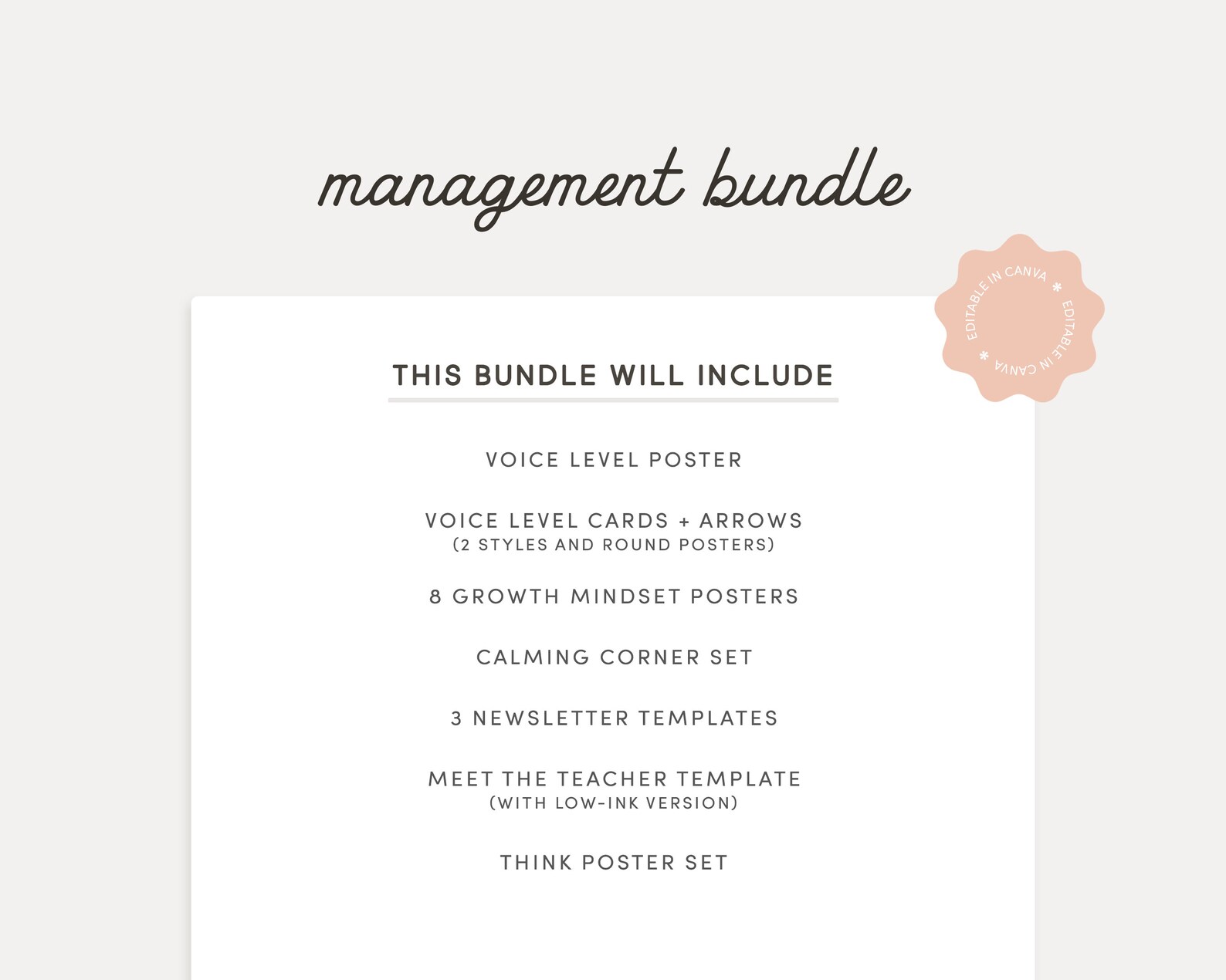 Editable Classroom Management Printable Bundle, Bright Desert Growth ...