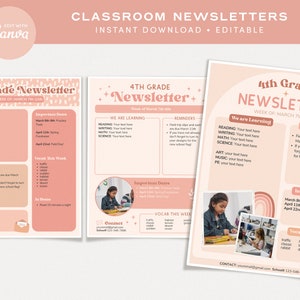 Editable Classroom Management Printable Bundle, Neutral Boho Canva ...
