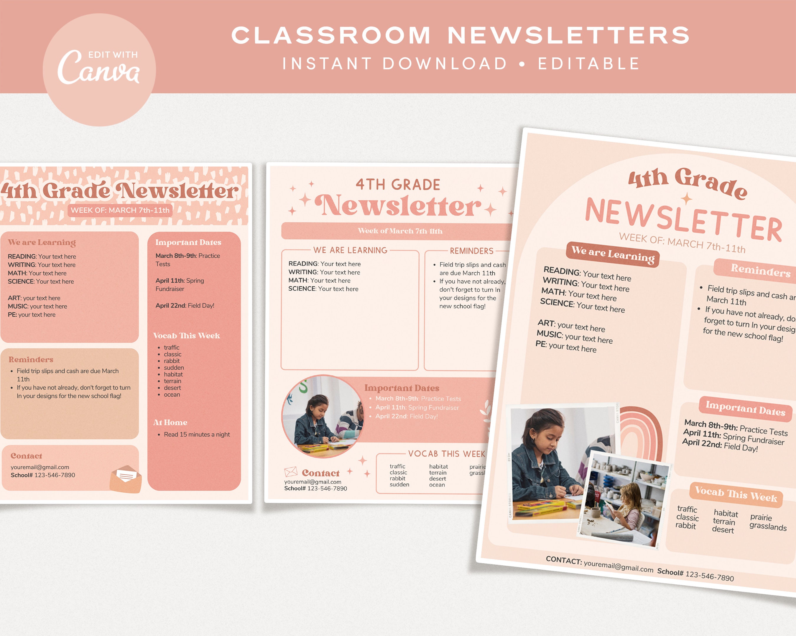 Editable Classroom Management Printable Bundle, Neutral Boho Canva ...
