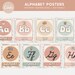 Alphabet Classroom Editable Posters, Groovy Letter Templates, Retro ...