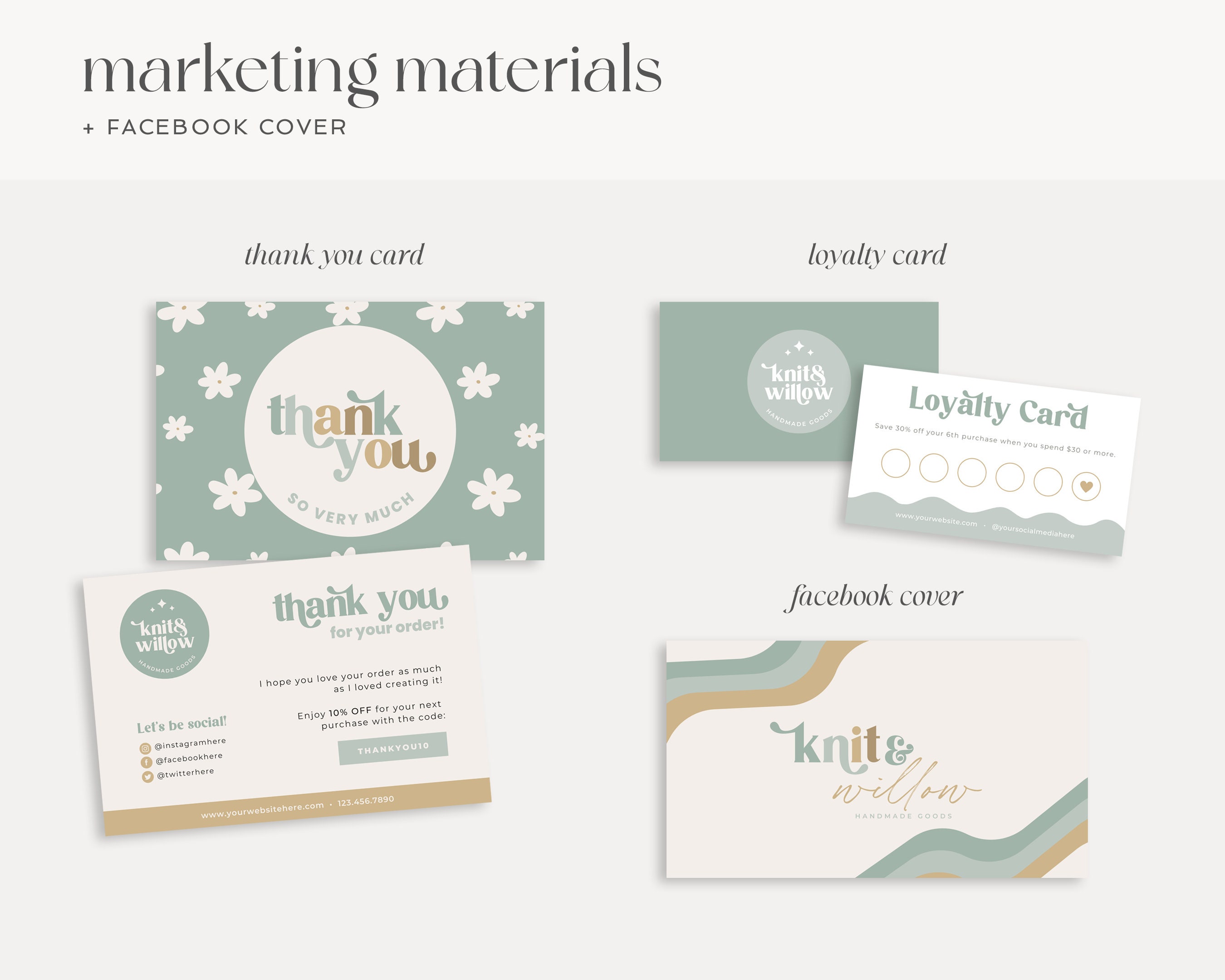 Editable Branding Kit, DIY Canva Modern Boho Logo, Retro Logo Template ...