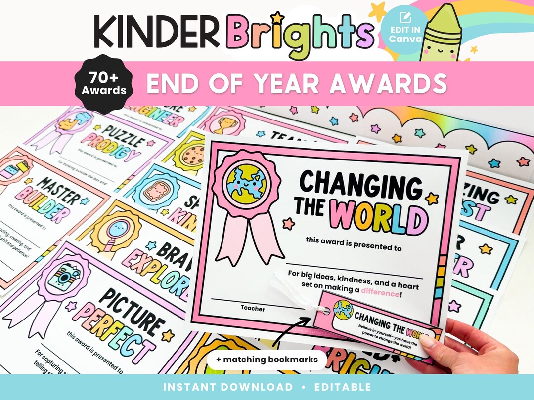 editable-classroom-end-of-year-awards-matching-bookmarks-student-certificates-printable-graduation-teacher-resource-instant-download-etsy for Free Printable End Of The Year Awards For Elementary Students Editable Classroom End of Year Awards & Matching Bookmarks | Student Certificates | Printable Graduation Teacher Resource | Instant Download - Etsy for Free Printable End Of The Year Awards For Elementary Students