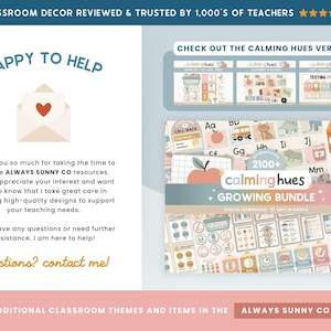 Editable Classroom Decor GROWING Printable Bundle | Elementary Posters & Visuals | Montessori Classroom | Homeschool Learning Printables image 15