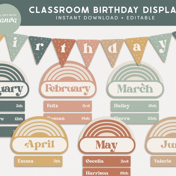 Classroom Birthday - Etsy