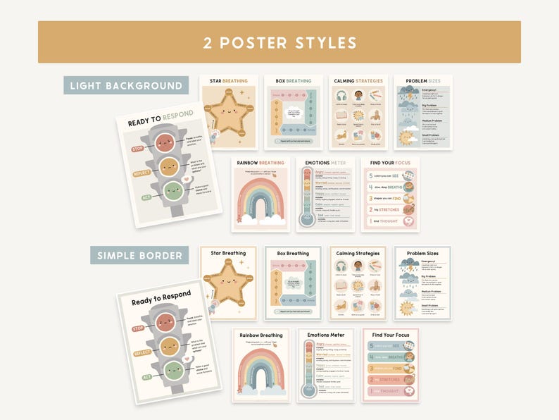Calming Corner Editable Classroom Printables | Calm Down Skills ...