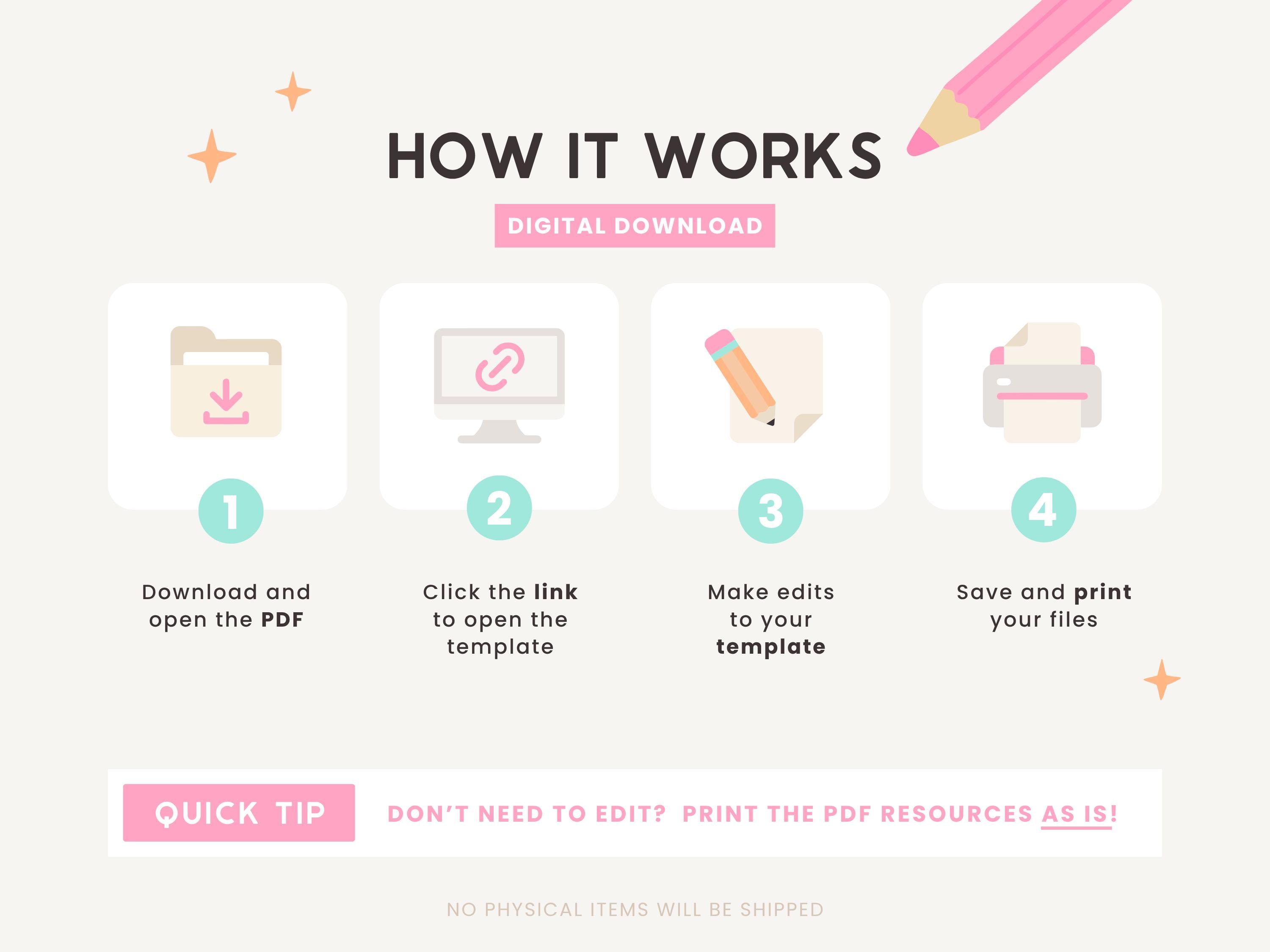 Editable Visual Effort Rubric | Pastel Classroom Management Template ...