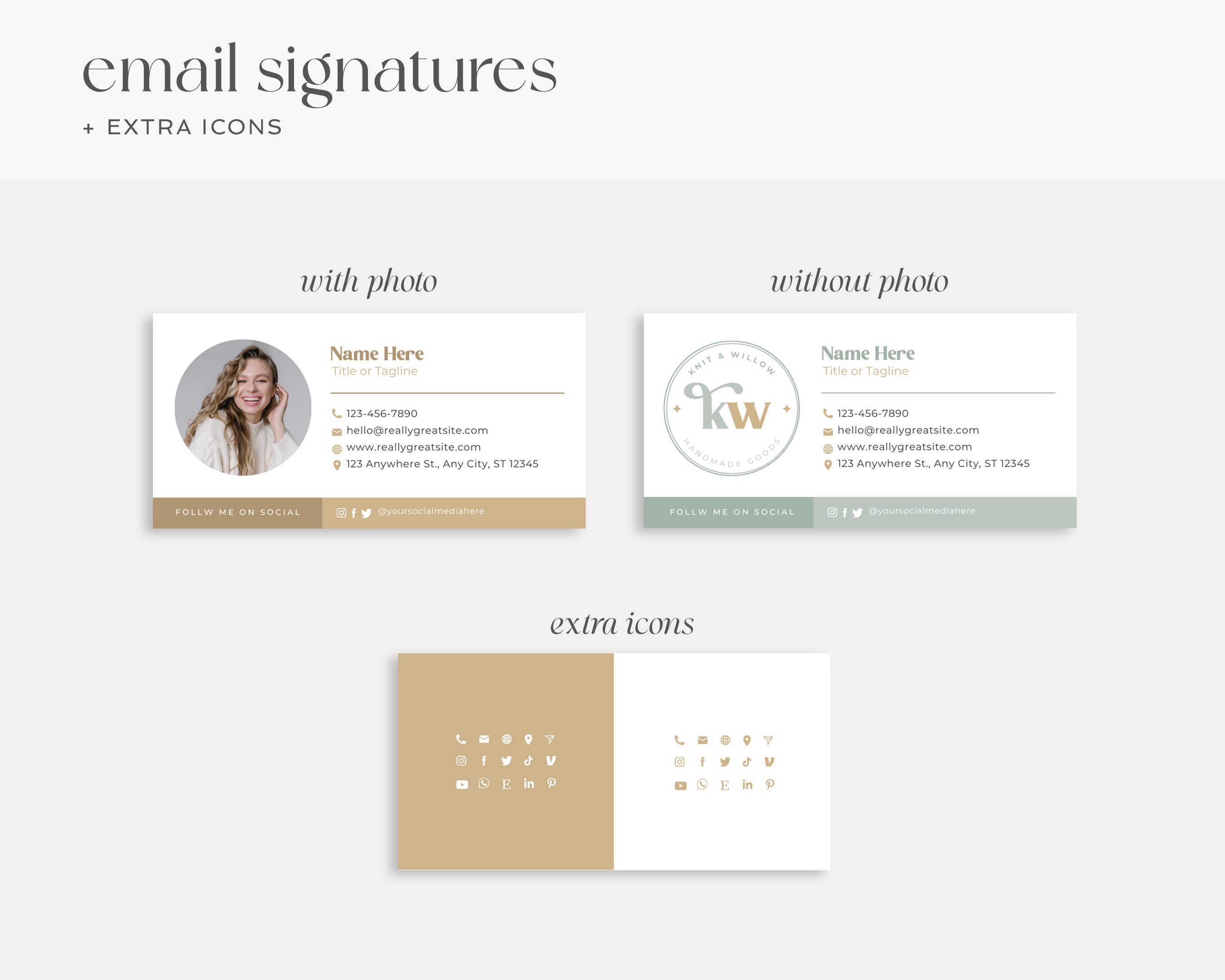 Editable Branding Kit, DIY Canva Modern Boho Logo, Retro Logo Template ...