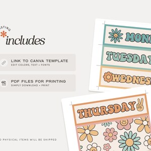 Classroom Rolling Trolley Cart Labels, Groovy Editable Teacher Drawer ...