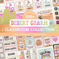 DESERT NEUTRAL Place Value Posters | Boho Vibes Classroom Decor - Etsy ...