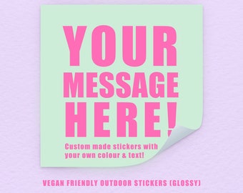 100+ Custom Vegan Stickers | Outdoor Sticker Designs. Animal Rights, Vegan, Activist Stickers, Custom text